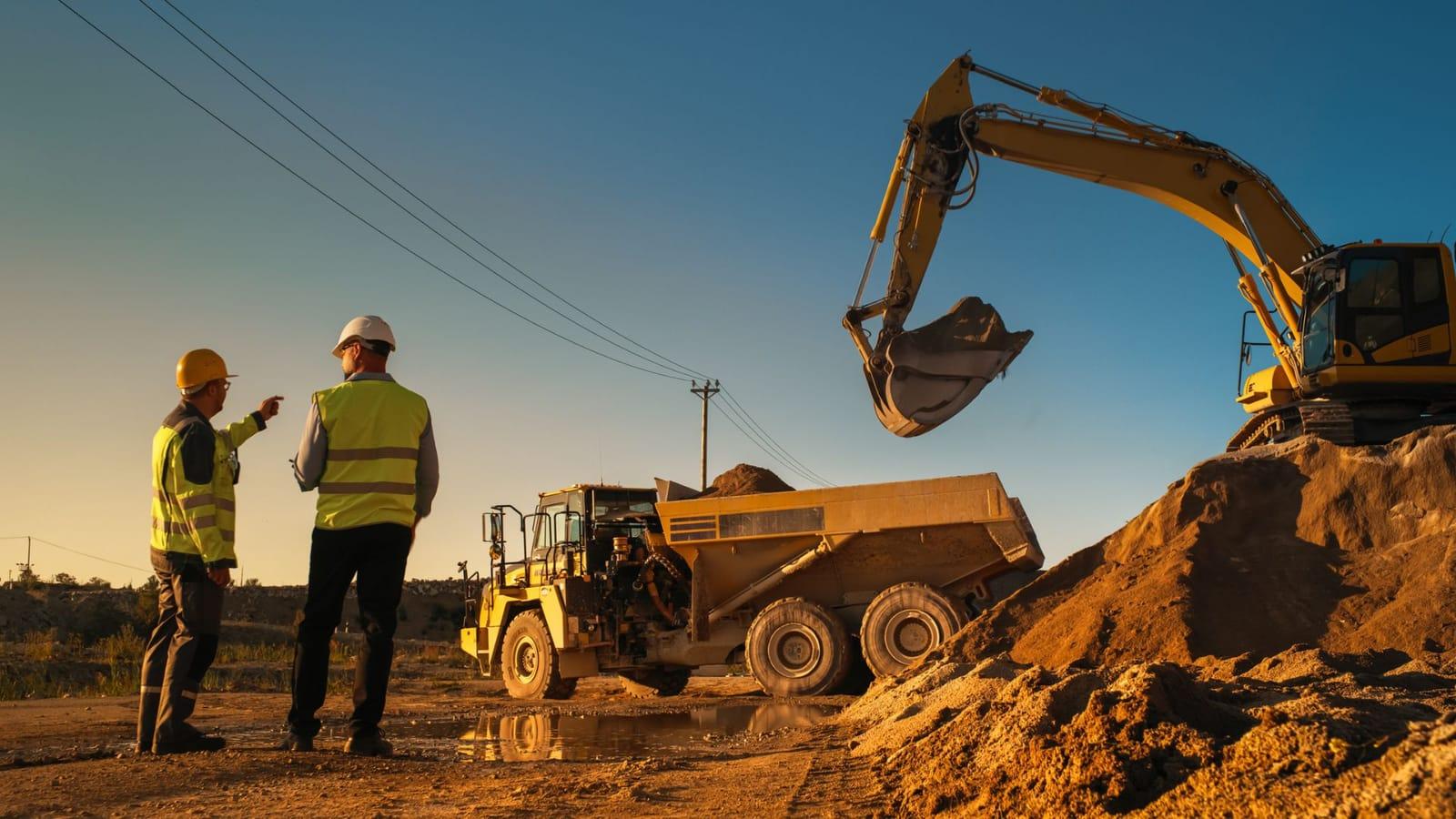 Tailings and water management infrastructure at a mine site