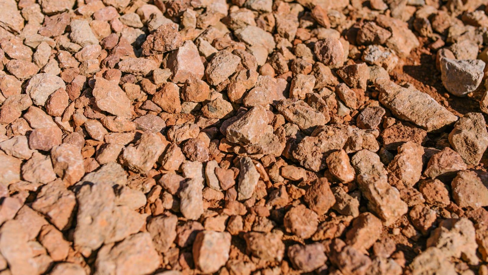 Aerial view of a bauxite processing and alumina refinery facility in Kalimantan Barat, Indonesia